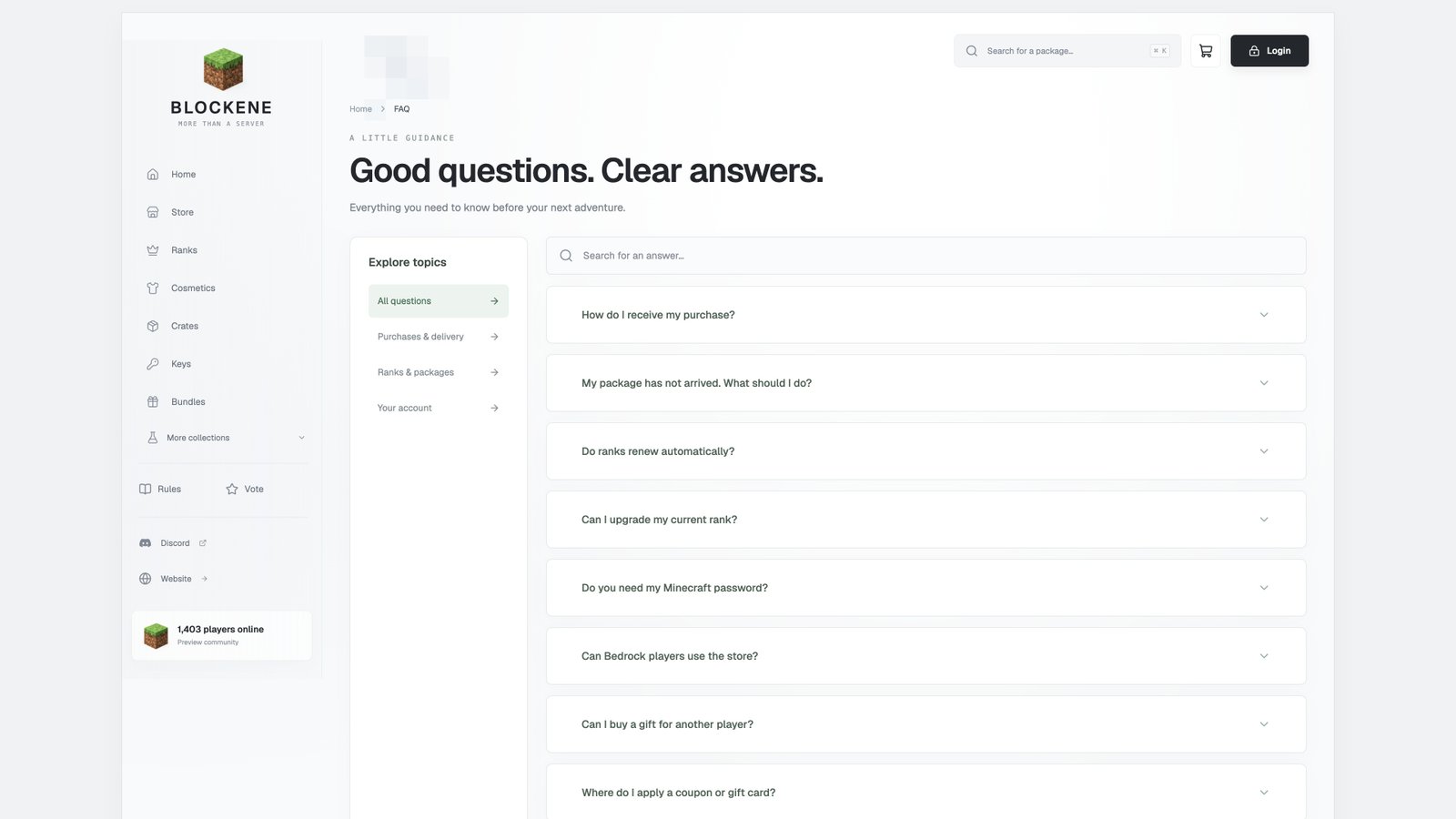 Frequently asked questions