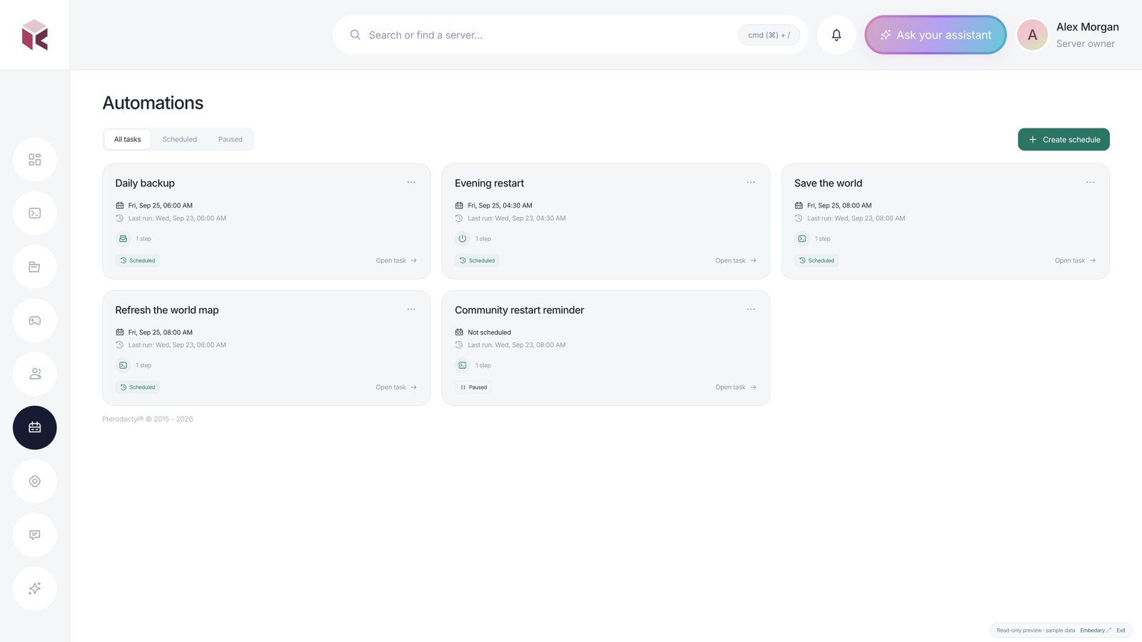 Kivo — Automations · sample data