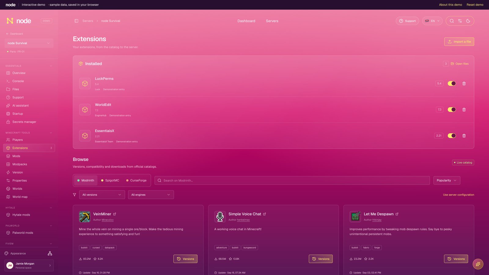 Node game tools design preview