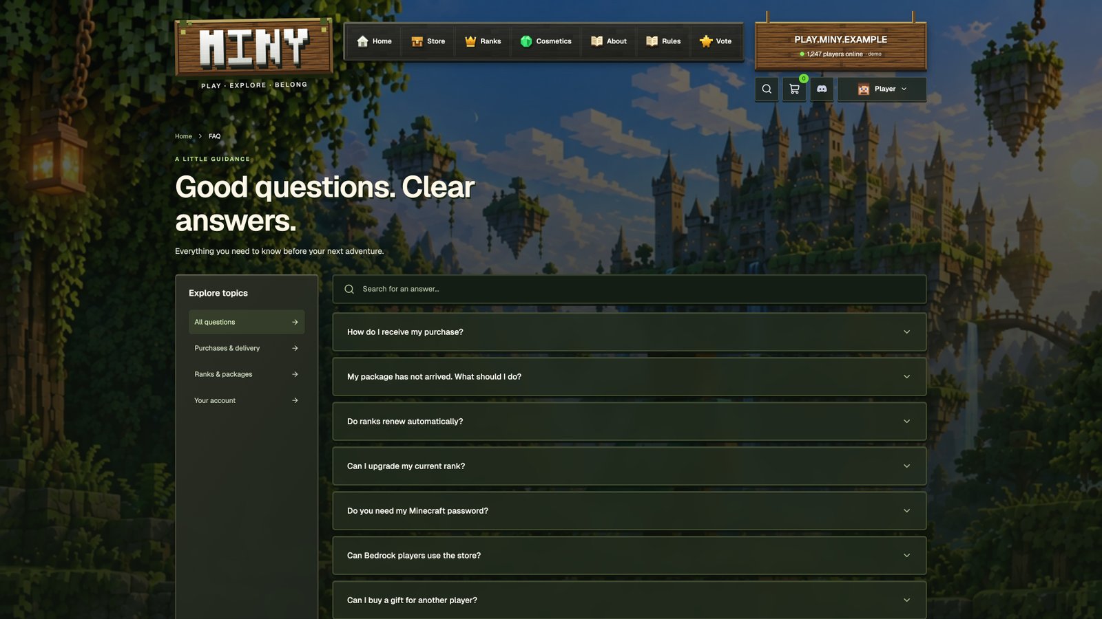 Frequently asked questions