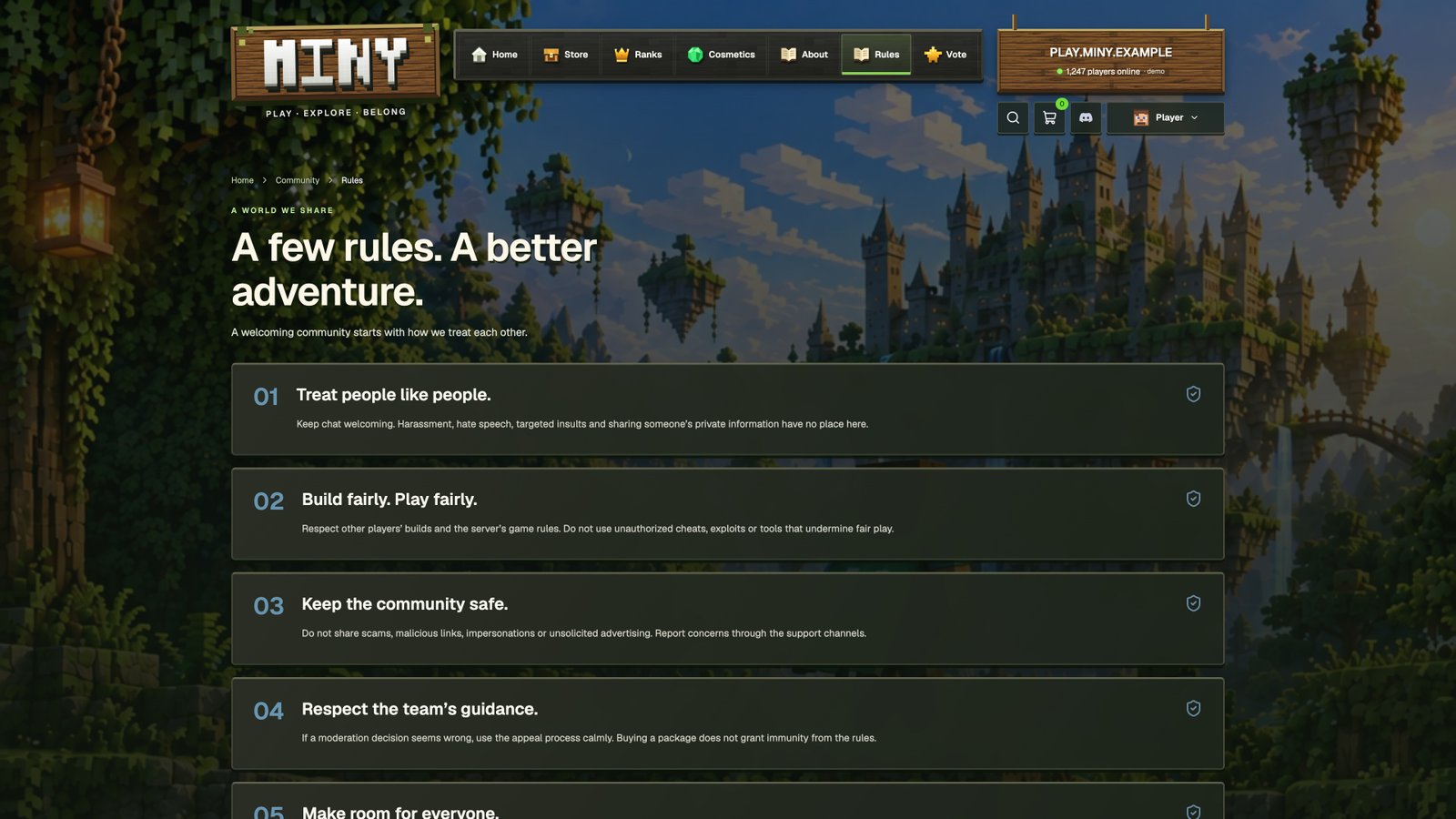 Community rules