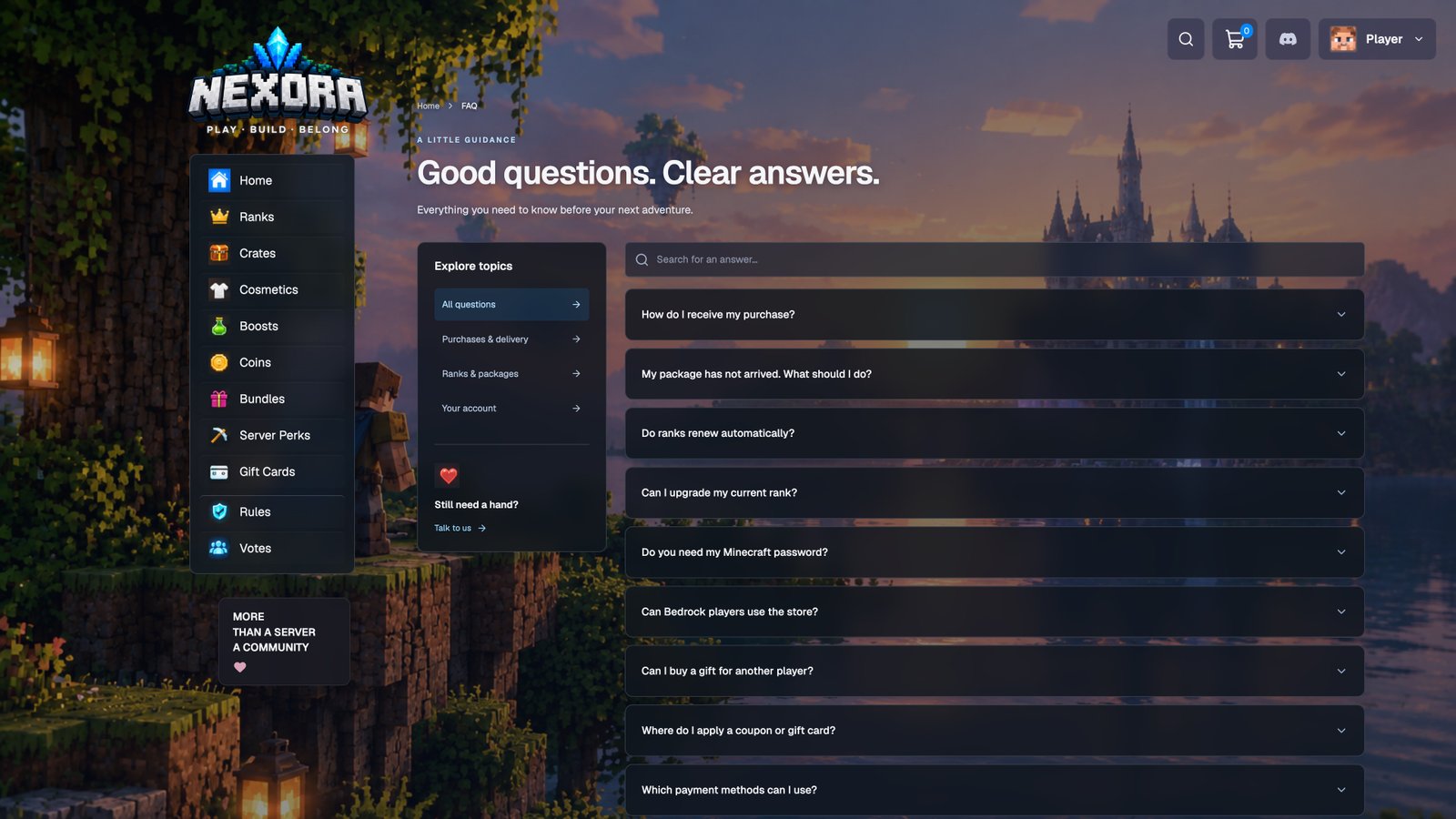 Frequently asked questions